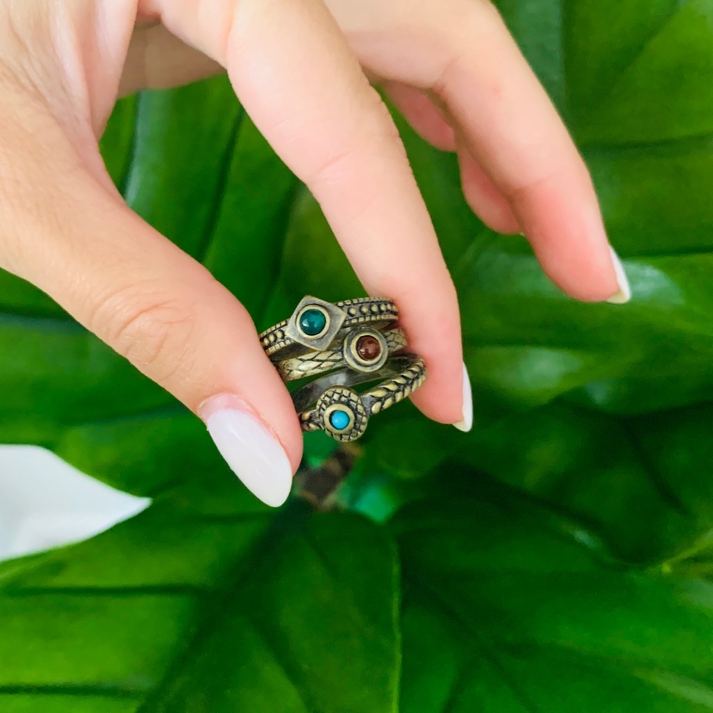 Lucky Brand Stacking Stone Rings - Picture 3 of 5